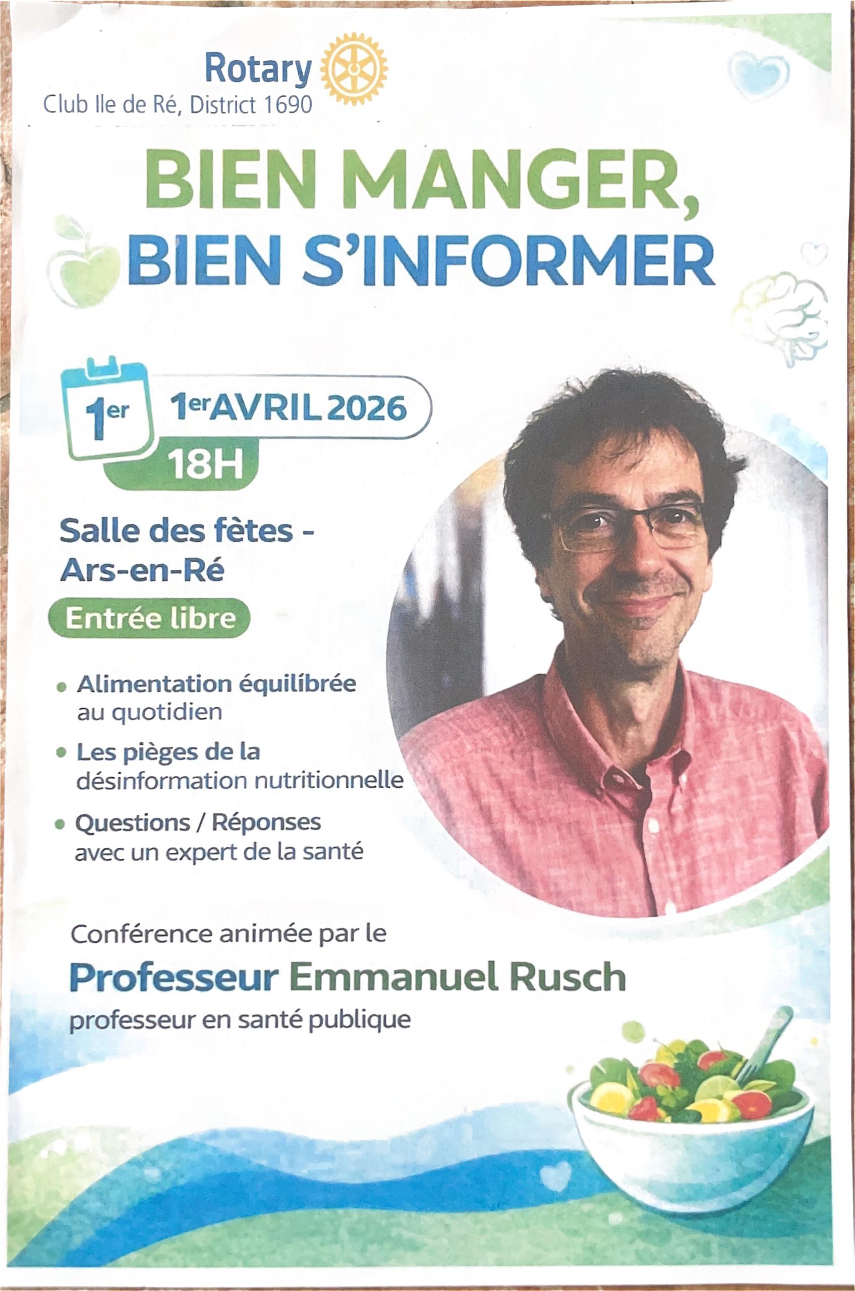 Conférence : Bien manger, bien s'informer