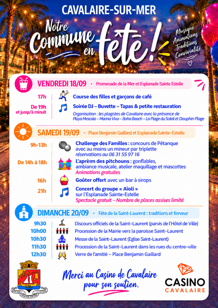 Notre Commune en Fête_Cavalaire-sur-Mer