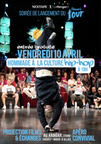 Affiche projection 10 avril Nextape L'avHangard culture hiphop