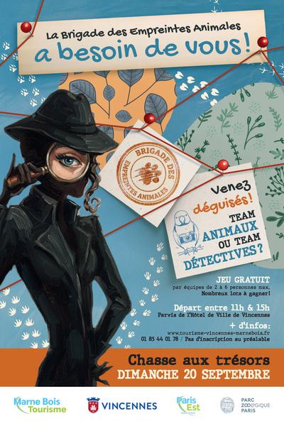 Affiche de la chasse aux trésors de Vincenens 