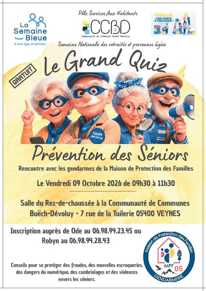 Le Grand Quiz : Prévention des séniors