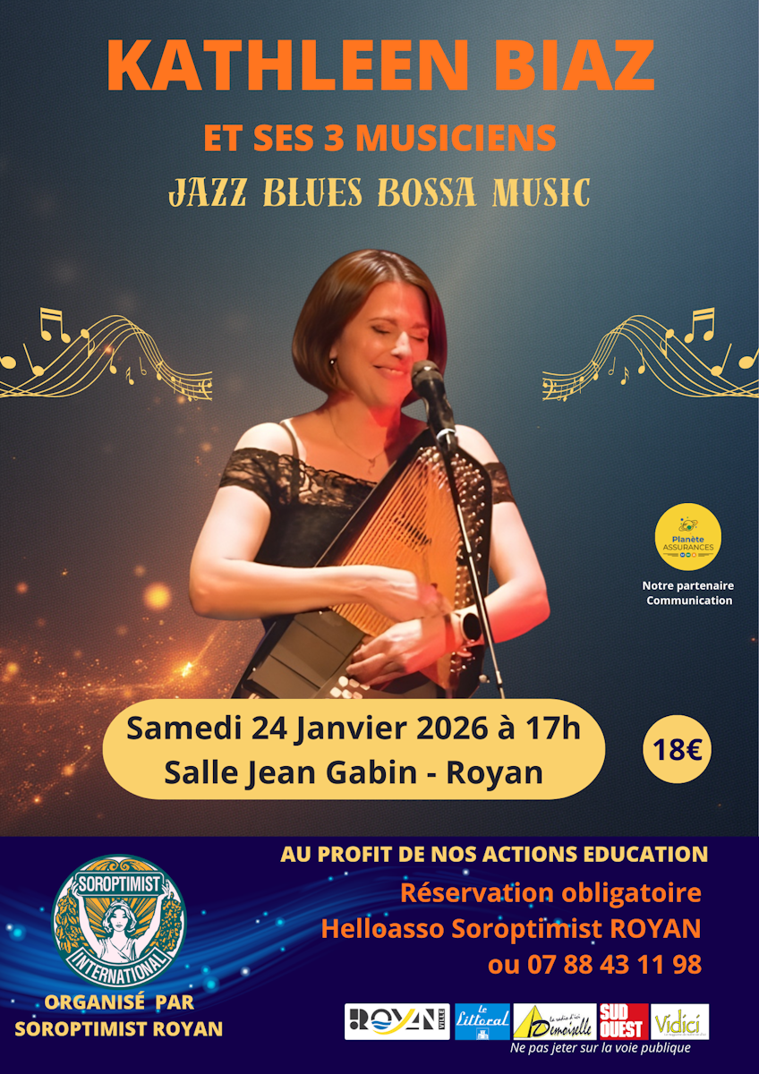 Kathleen Biaz et ses 3 musiciens - Jazz, blues et bossa music