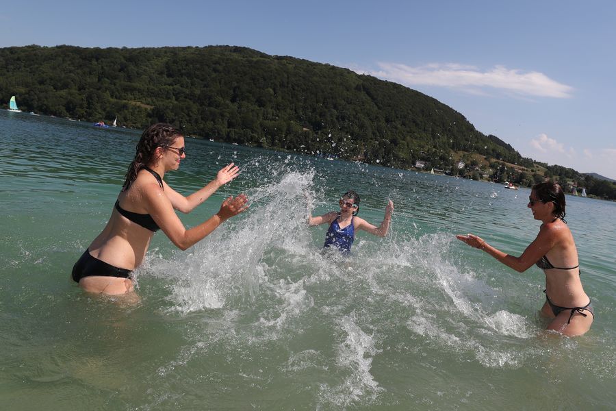 Baignade lac de Paladru
