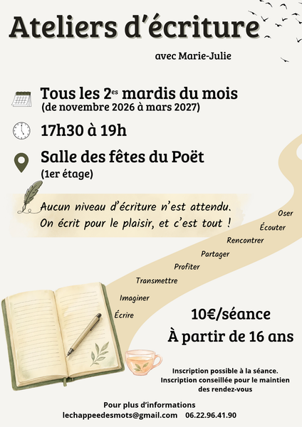 Atelier d'écriture