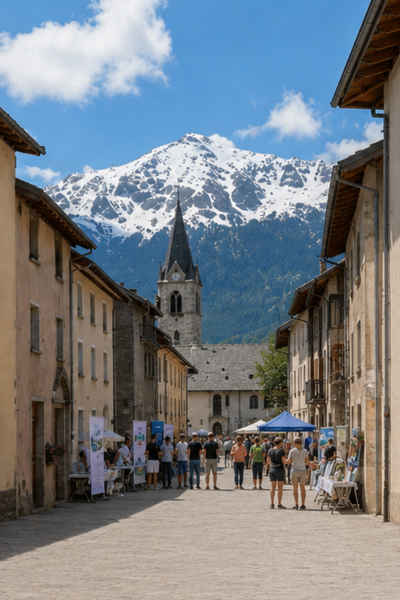 forum dans les rues d'Aussois
