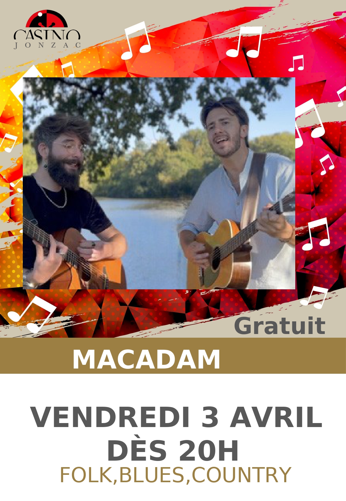 Concert de Macadam au Casino