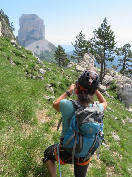 La grande faille du rocher du Parquet, la voie de l'éclair