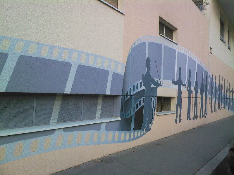 Fresque Charlie Chaplin