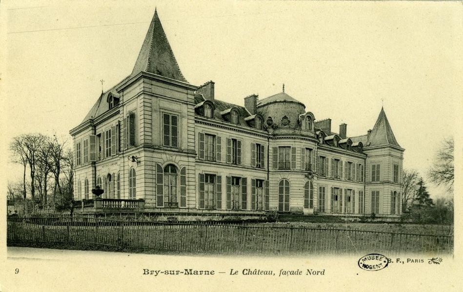 Façade nord du château de Bry 