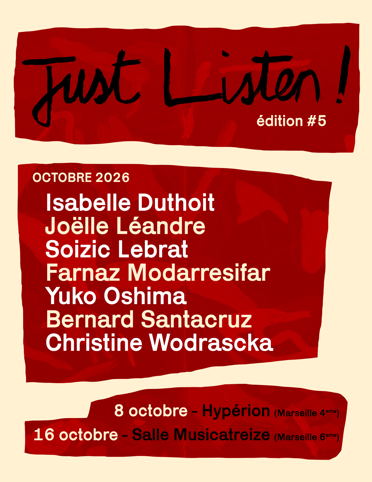 Just listen ! # 5 - nuit du 16 octobre