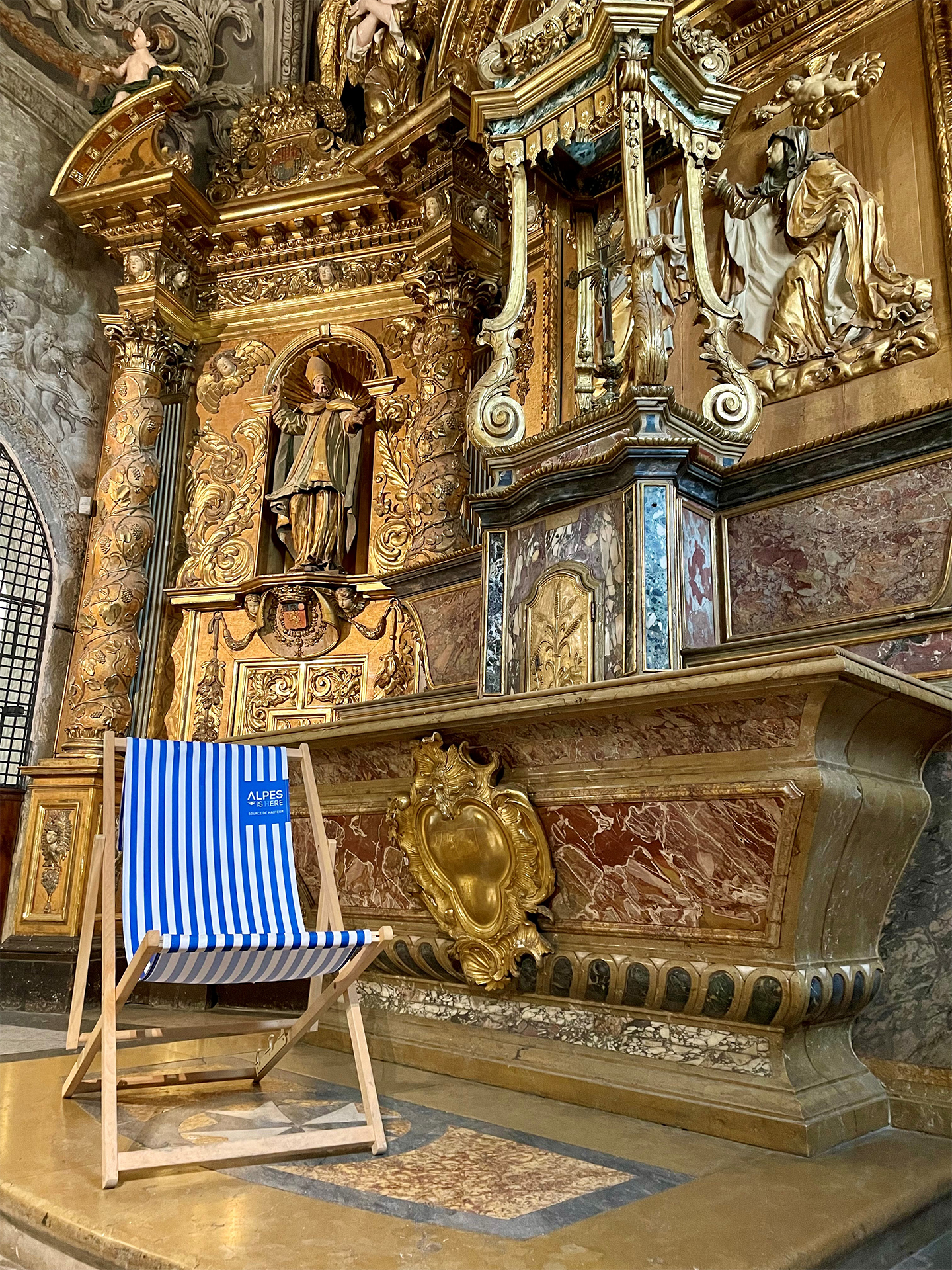 Visite guidée - La chapelle dans un transat