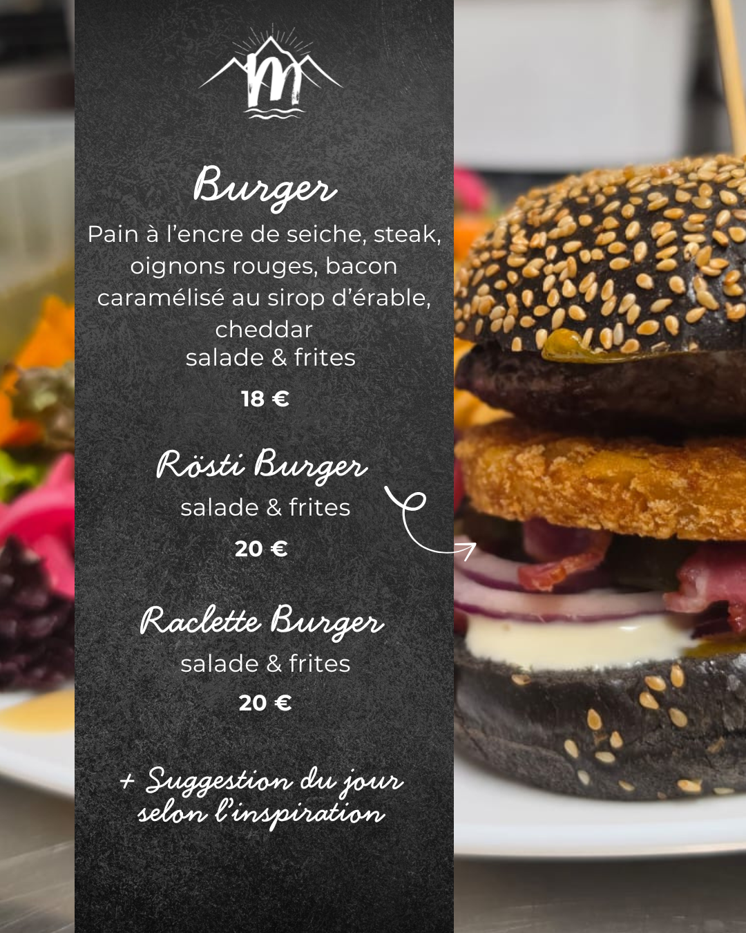 Les Plats à la carte