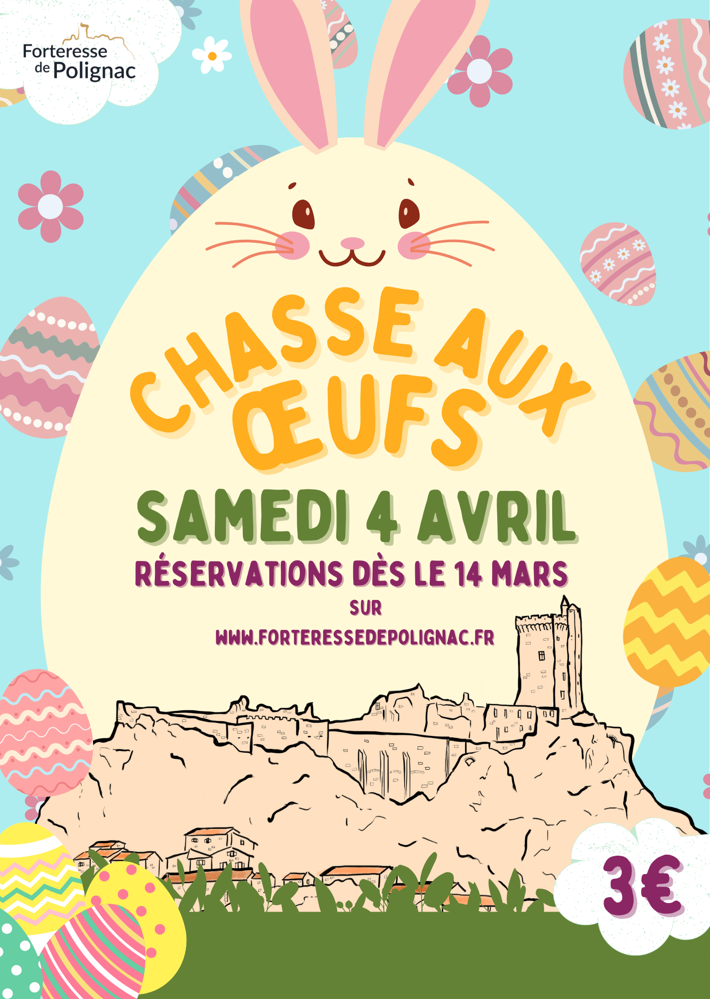 Chasse aux œufs à la Forteresse de Polignac
