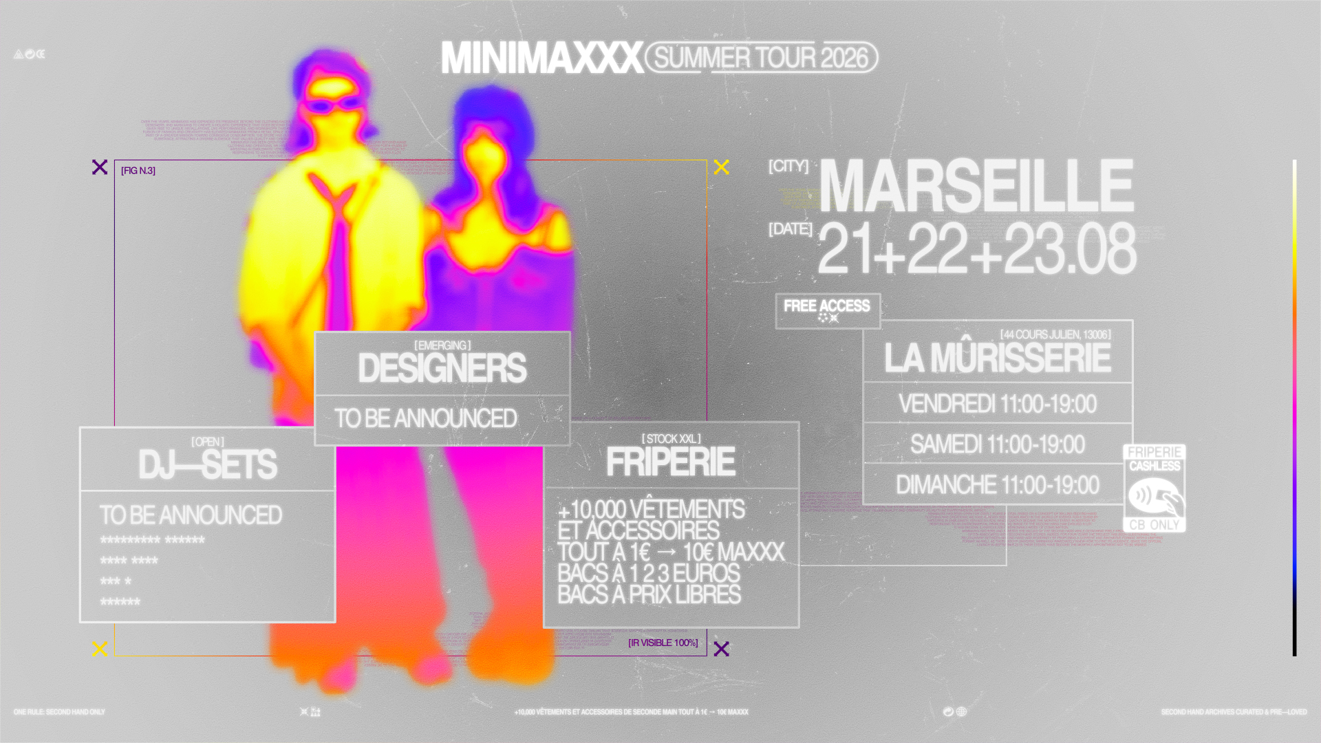 MINIMAXXX friperie, DJ sets, designers