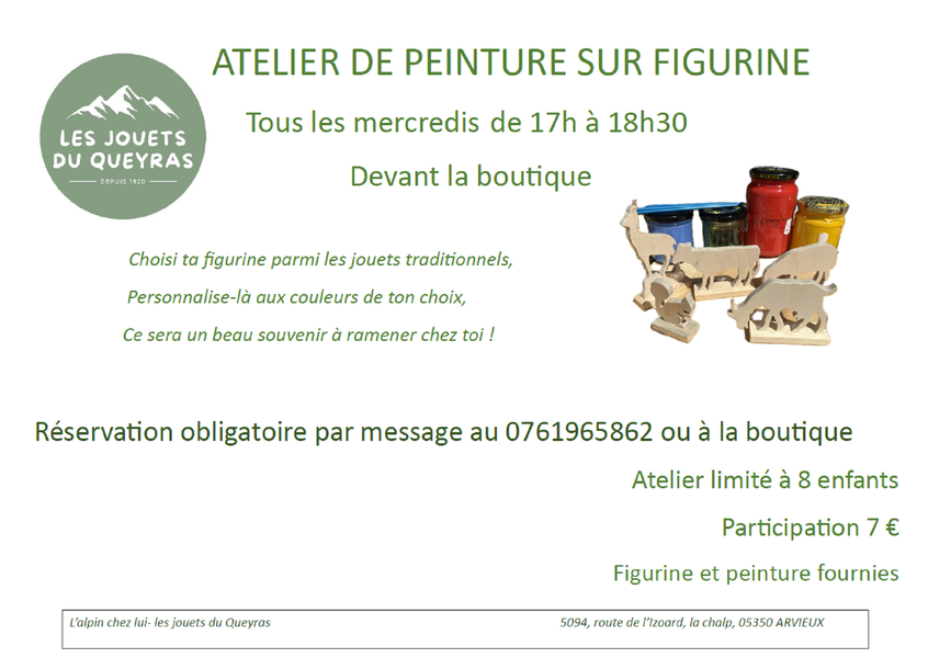 - © SCIC Les Jouets du Queyras Atelier peinture sur des figurines en bois_Arvieux - © SCIC Les Jouets du Queyras