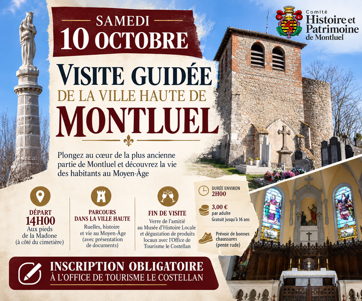 Balade commentée sur la ville haute de Montluel