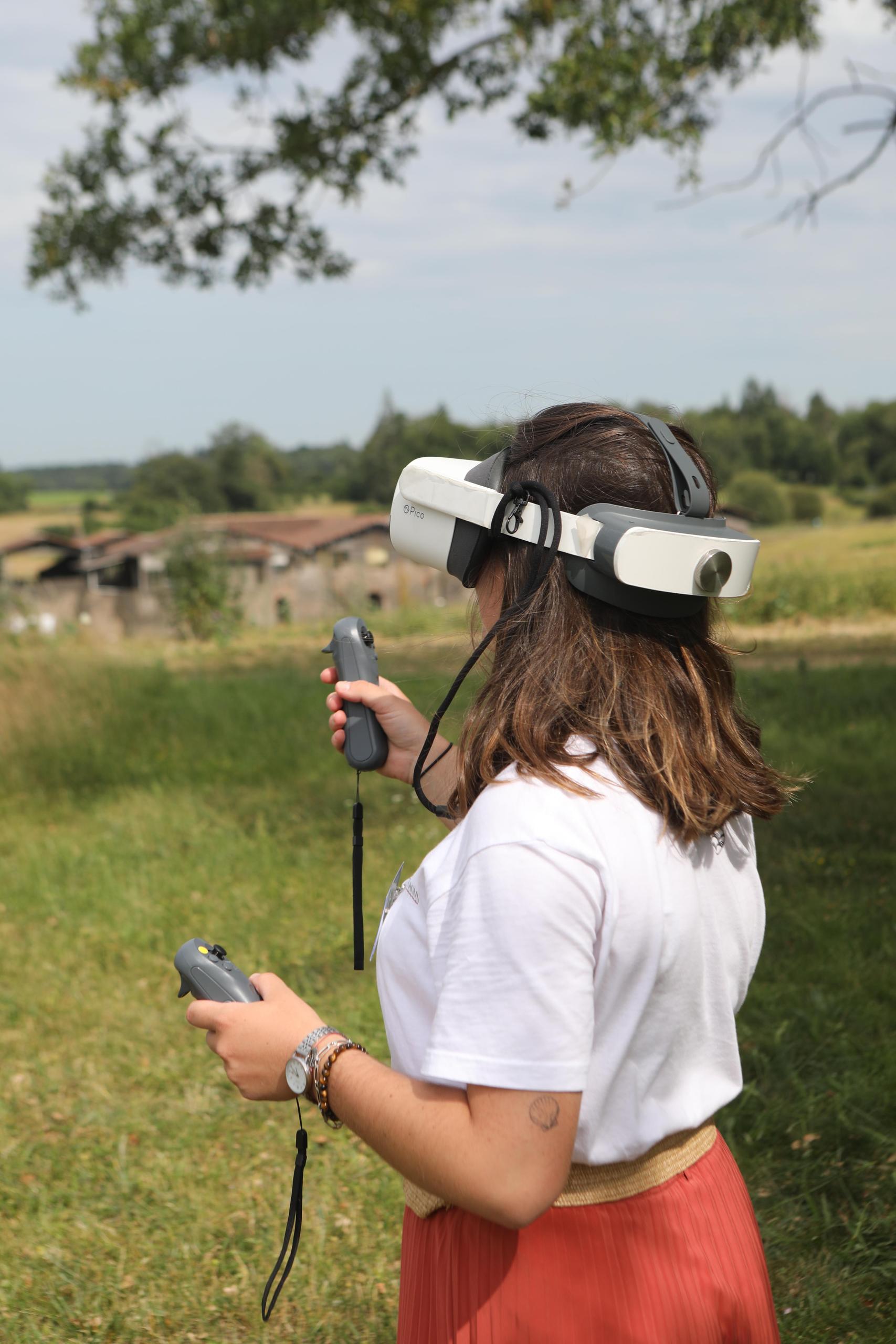 Cassinomagus - visite guidée du temple avec casques de réalité virtuelle