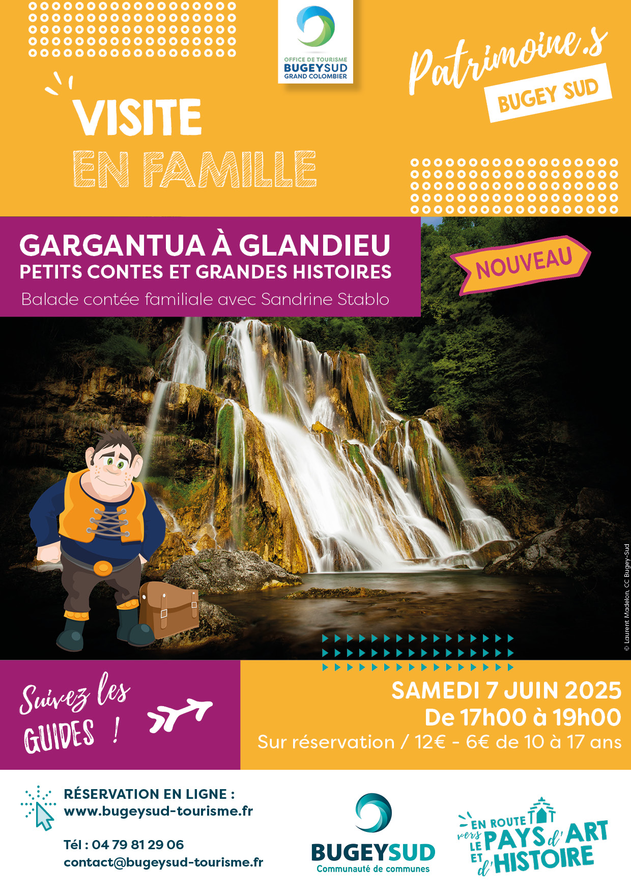 Visite en famille : Gargantua à Glandieu : petits contes et grandes histoires_Brégnier-Cordon