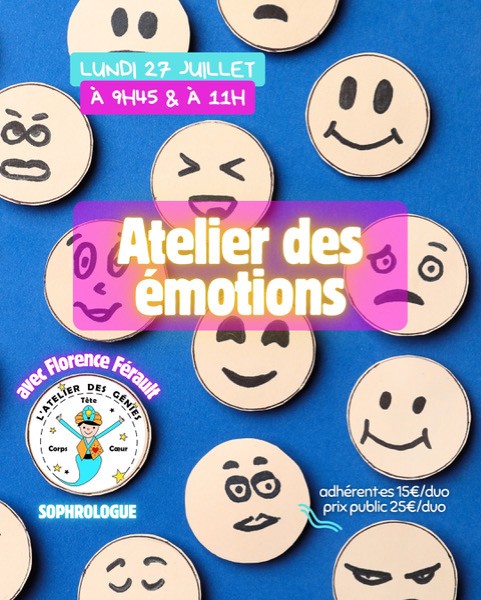Atelier des émotions - de 4 à 6 ans