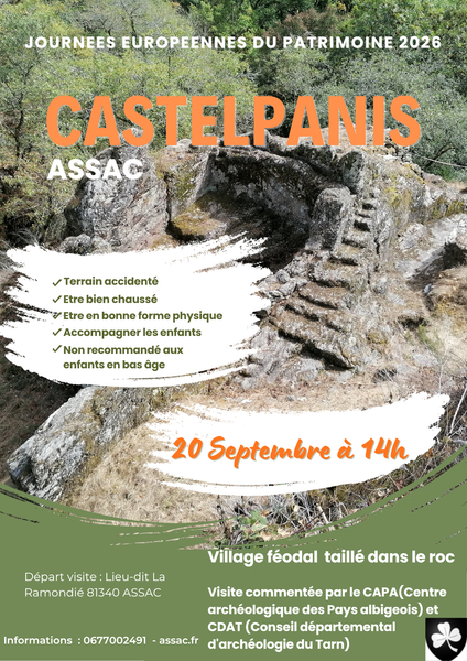 Journées Européennes du Patrimoine - Site de Castelpanis