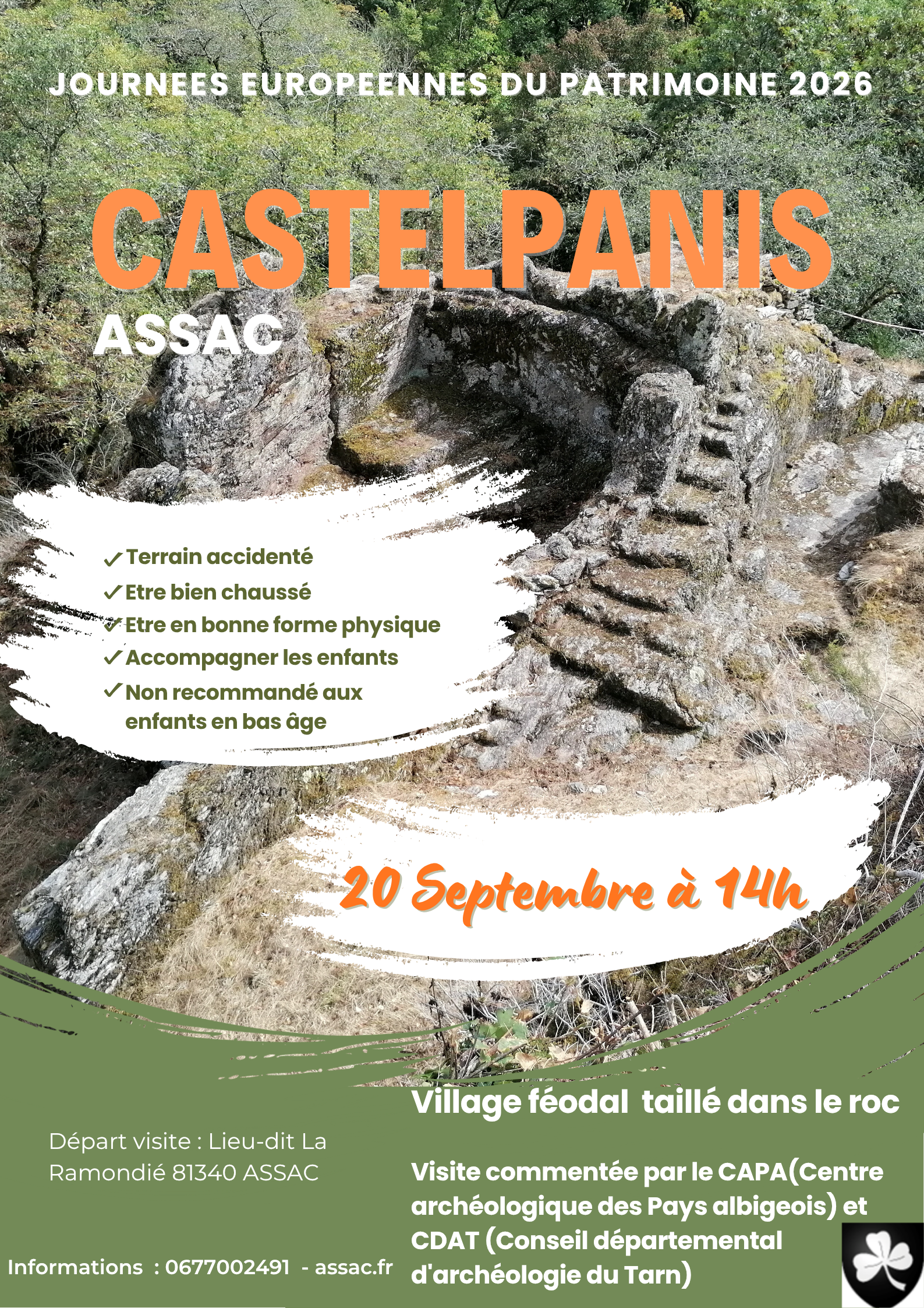 Journées Européennes du Patrimoine - Site de Castelpanis_Assac