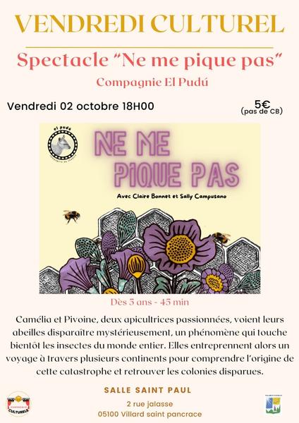 Spectacle 'Ne me pique pas' Compagnie El Pudù