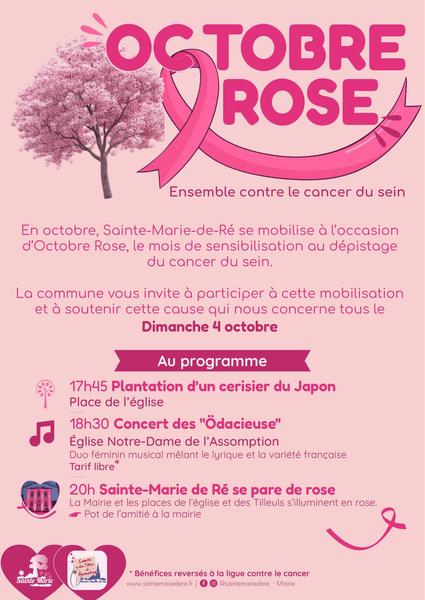 Octobre Rose : Concert et illuminations