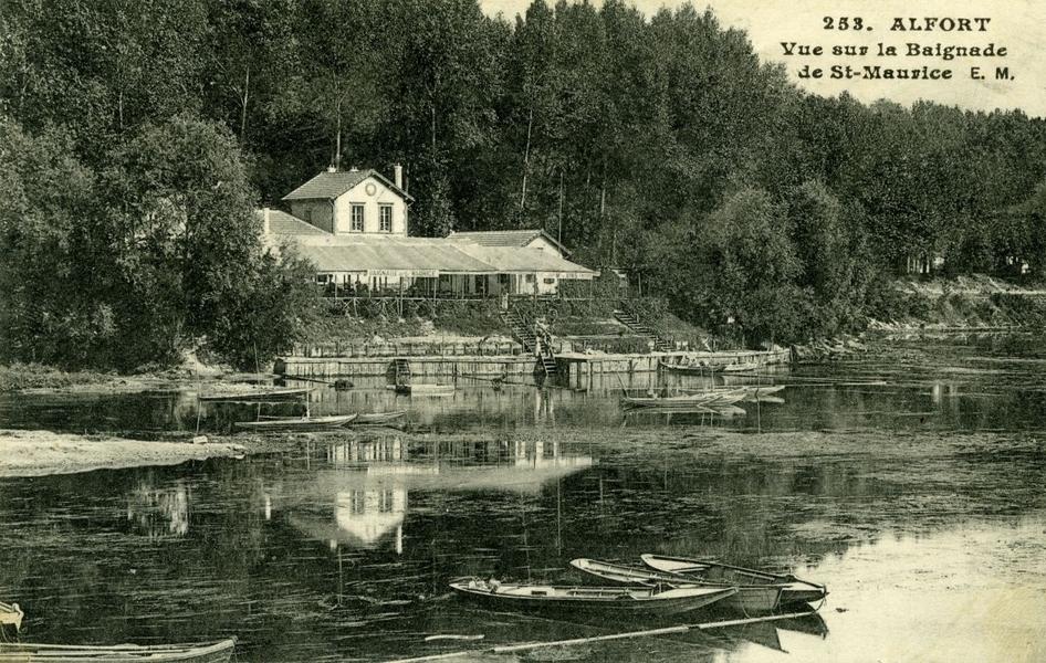Vue sur l'ancienne baignade de Saint-Maurice 