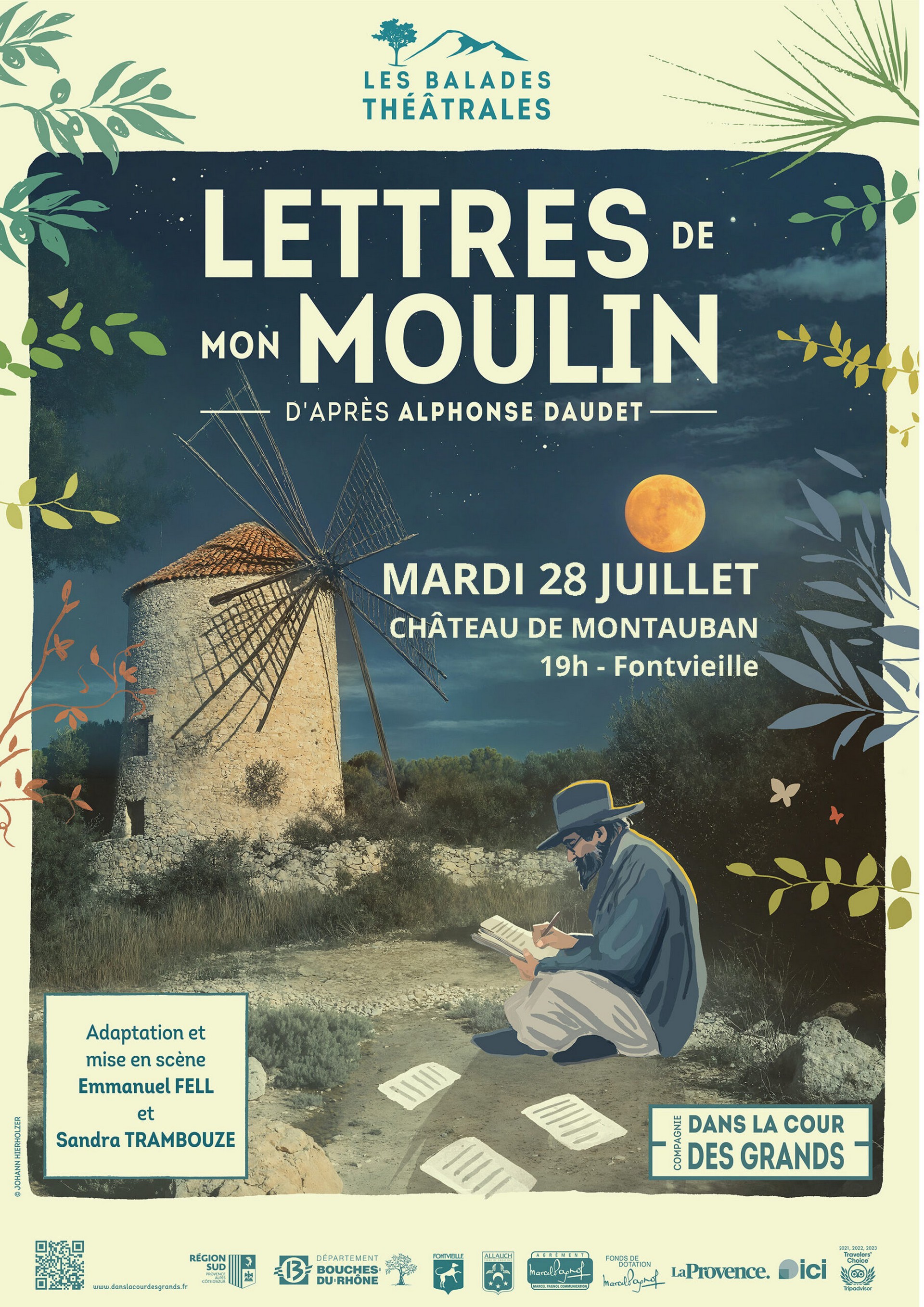 COMPLET - Balade théâtrale - Lettres de mon Moulin par la Compagnie Dans la Cour des Grands