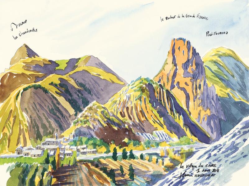 Exposition d'aquarelles d'Alexis Nouailhat_Serres - © Alexis Nouailhat