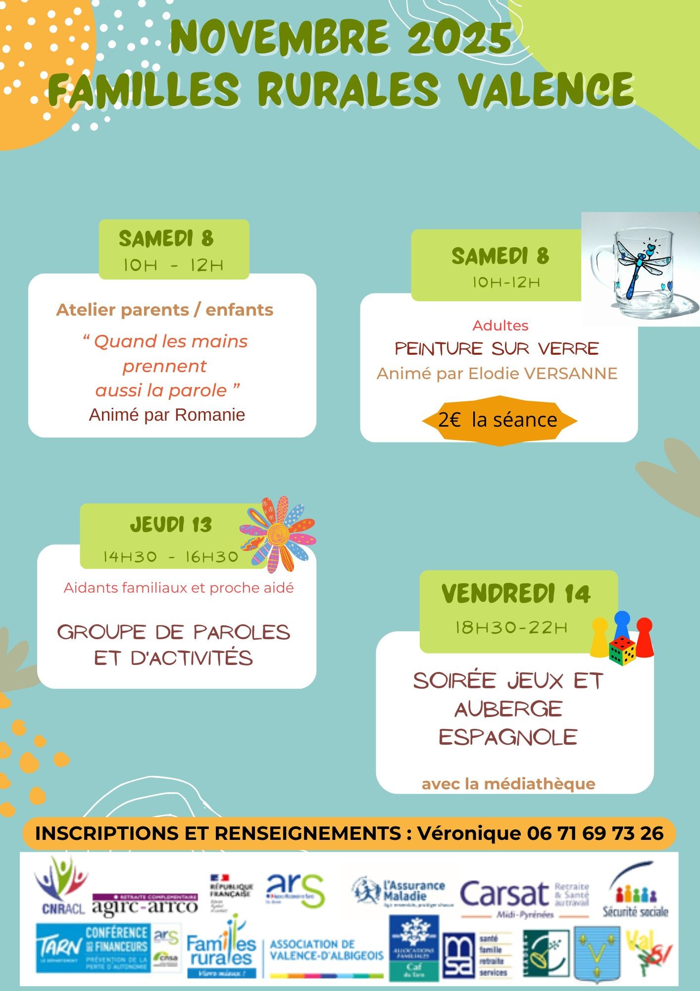 Atelier de peinture sur verre - Familles Rurales_Valence-d'Albigeois