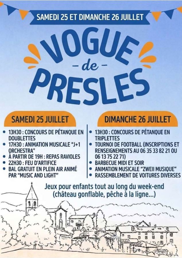 Affiche vogue de Presles 2026