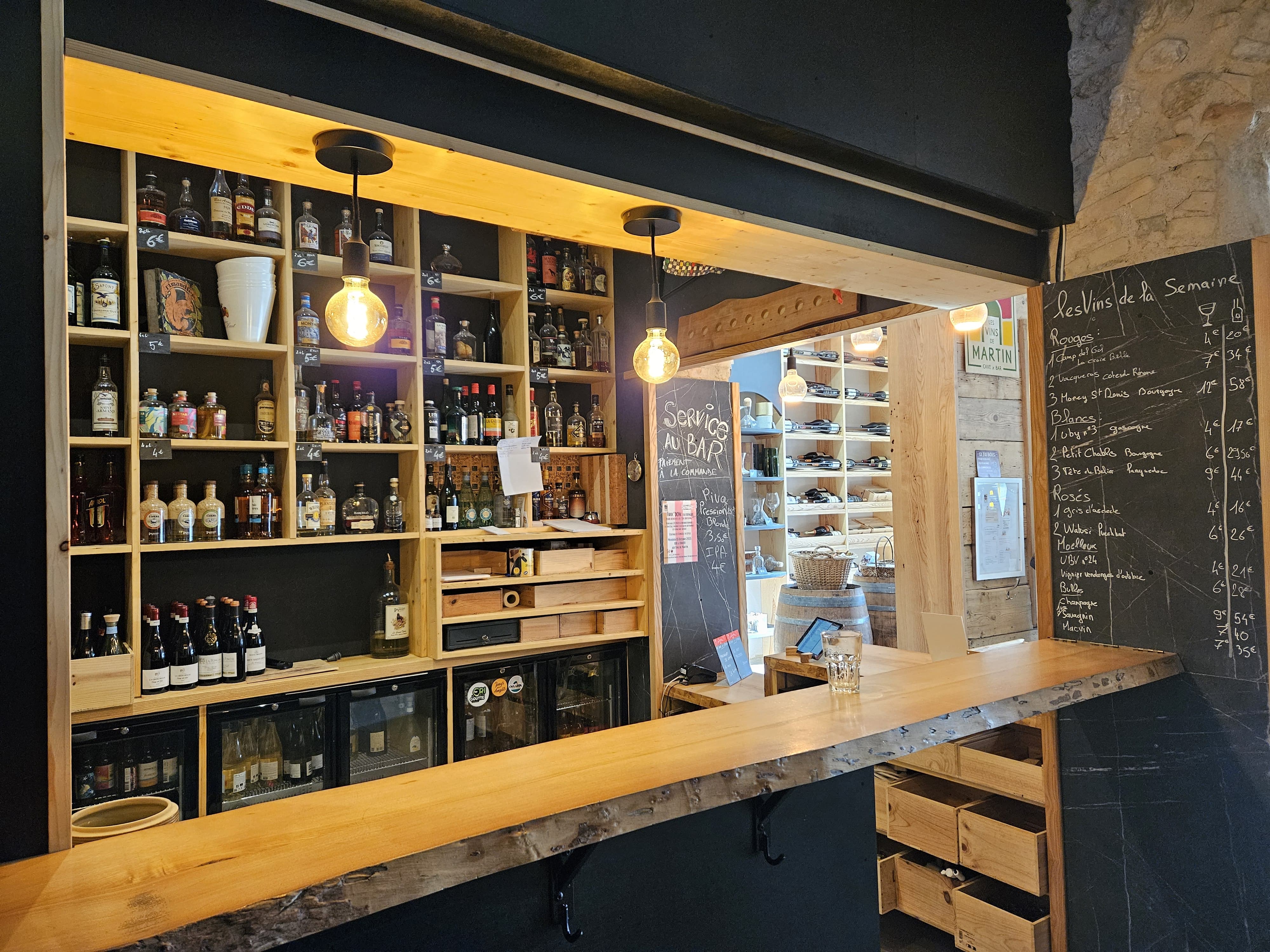 Bar et cave : Les vins de Martin