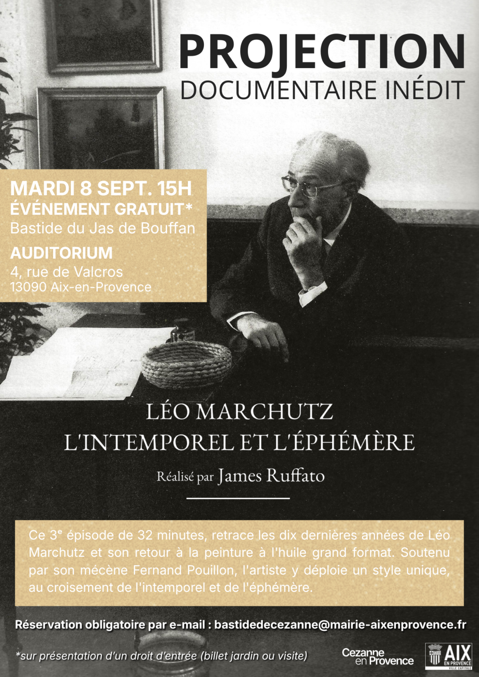 Projection documentaire - Léo Marchutz, L’intemporel et l’Éphémère