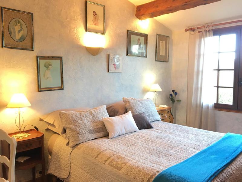 Gîte "Chez Nino et Nunzia"-chambre 1 : 1 lit 160x200-Vence-Vence-Gîtes de France Alpes-Maritimes