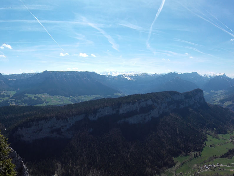 Vue depuis la Pointe de la Cochette