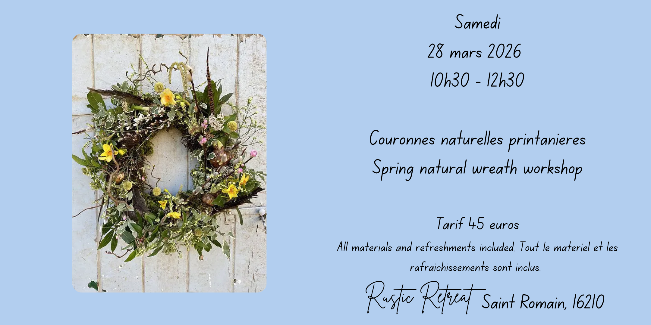 Couronnes naturelles printanières