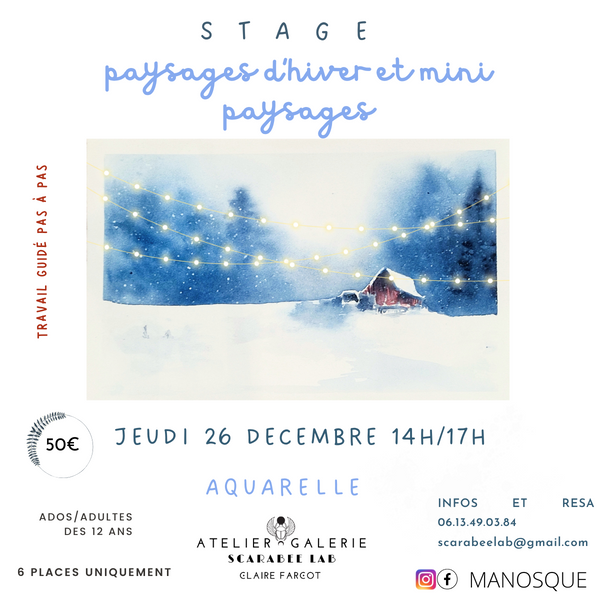 Stage aquarelle paysages d