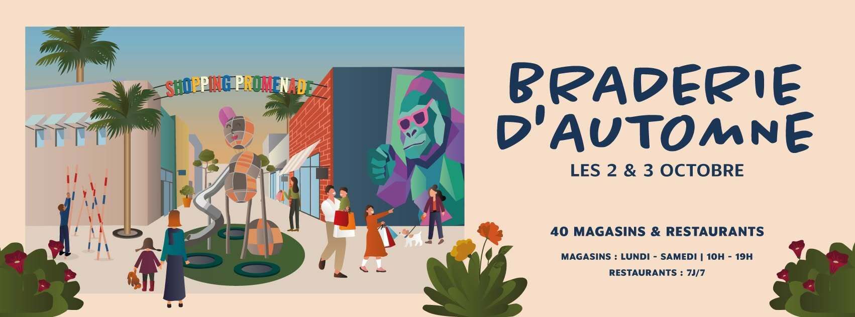 Braderie d&rsquo;automne à Shopping Promenade