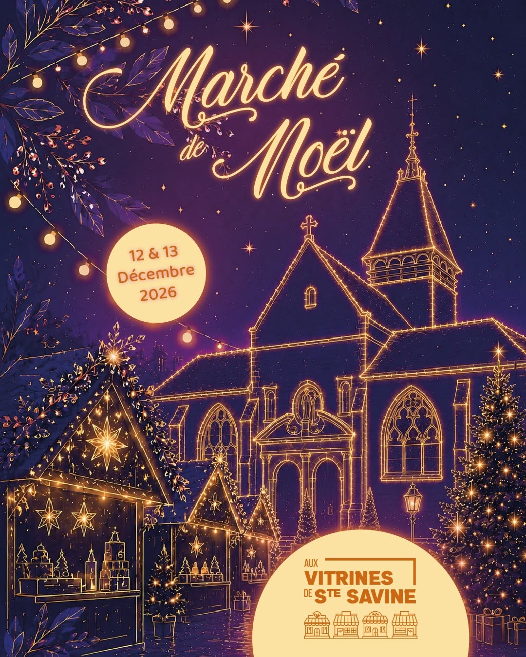 Photo de couverture - Marché de Noël "Aux Vitrines de Sainte-Savine"