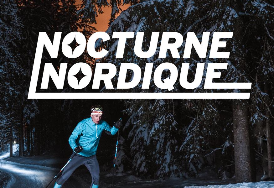 ski nordique en nocturne