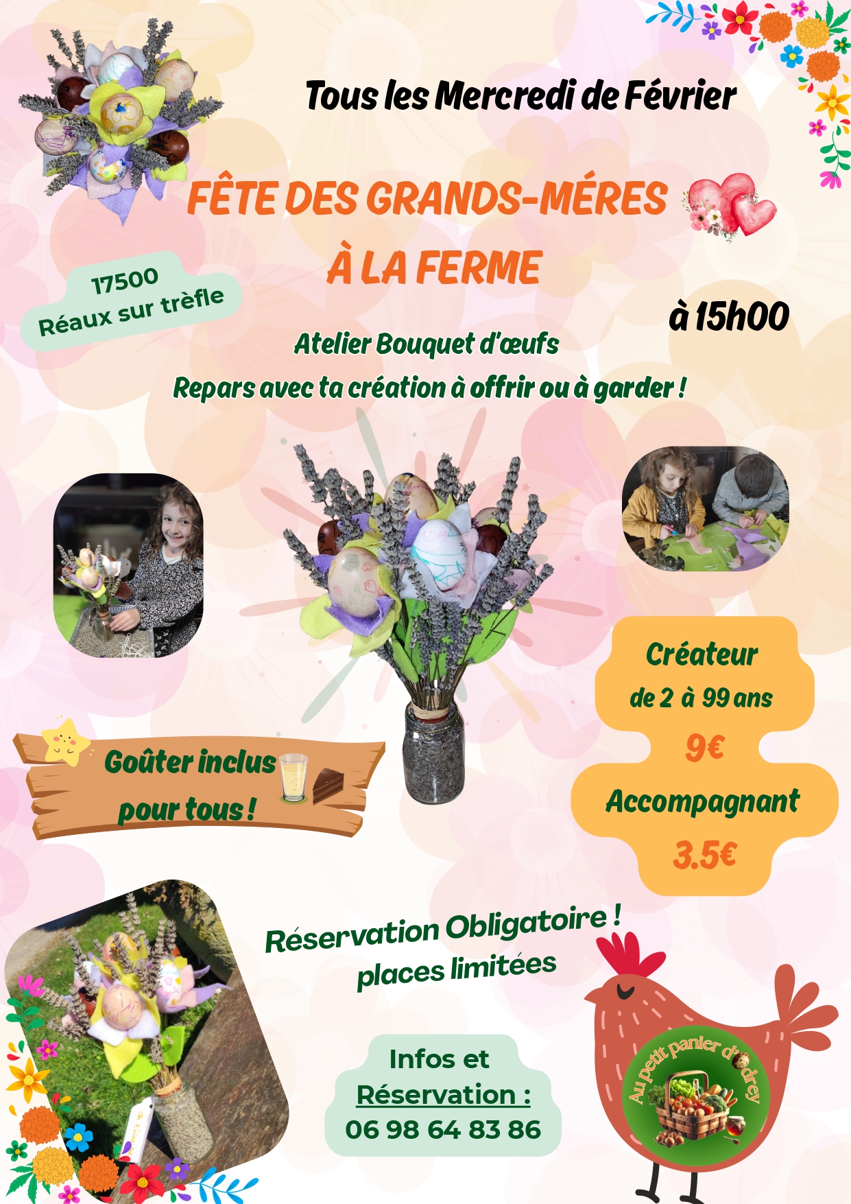 Atelier bouquet d'oeufs