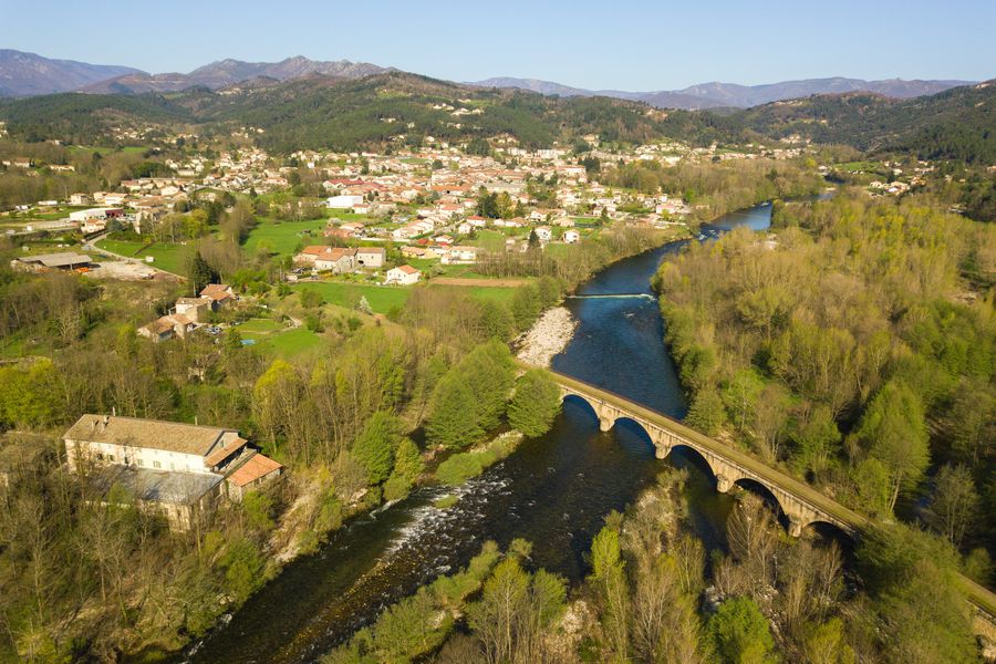 Lalevade-d'Ardèche - Pont de l'ancienne voie ferrée