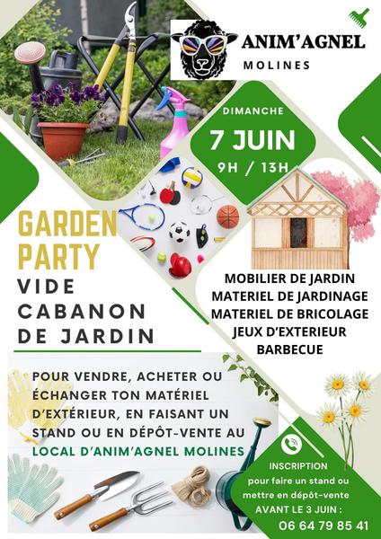 Garden Party : vide cabanon de jardin