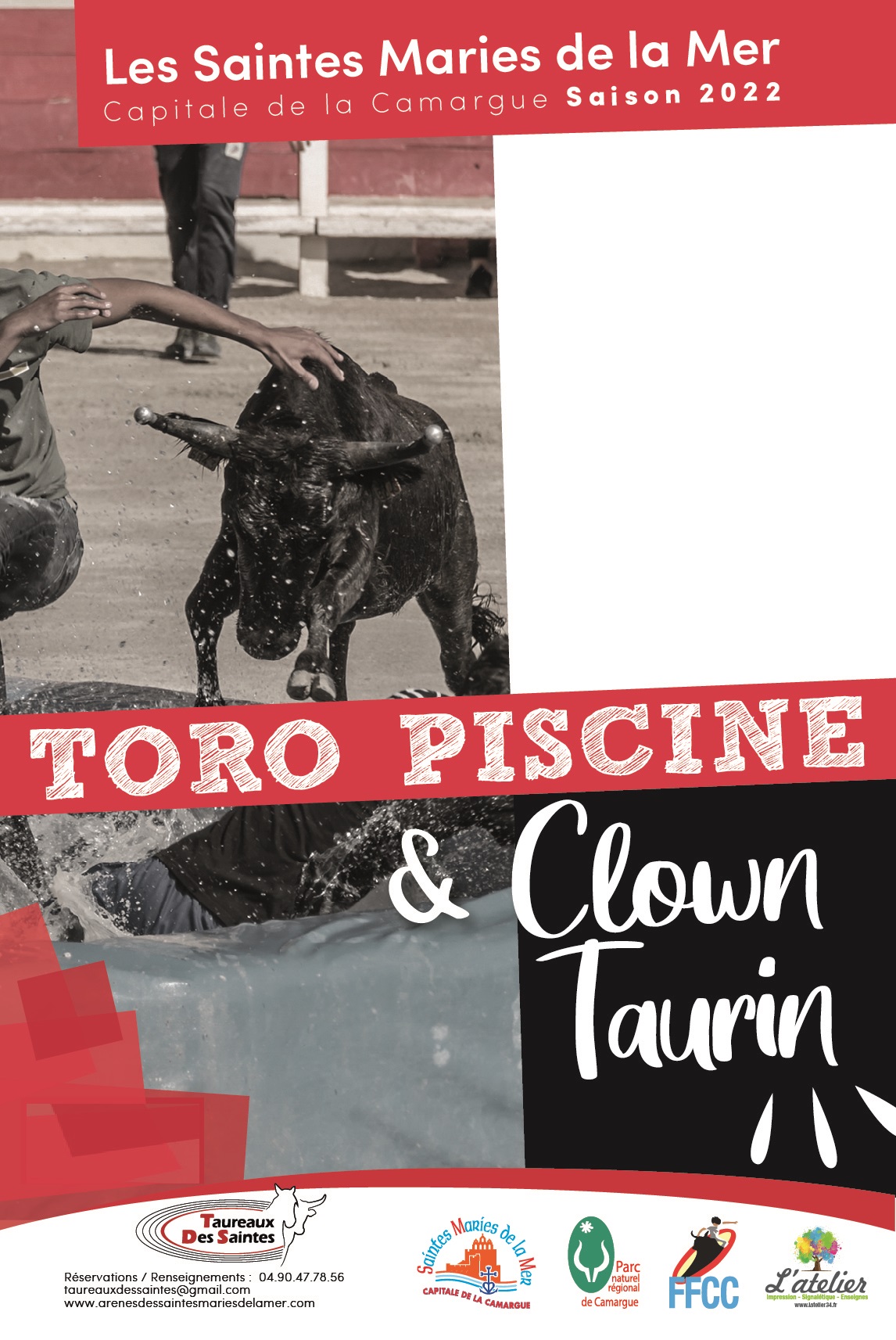 Toro-piscine et Clowns