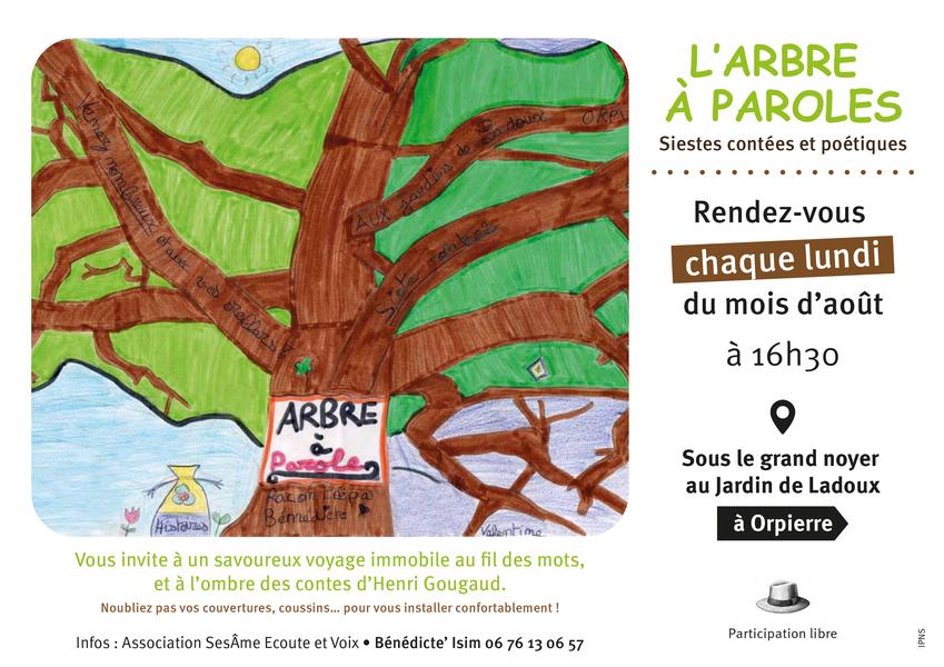 - © Bénédicte Isim - Association SesÂme Ecoute et Voix L'arbre à paroles_Orpierre - © Bénédicte Isim - Association SesÂme Ecoute et Voix