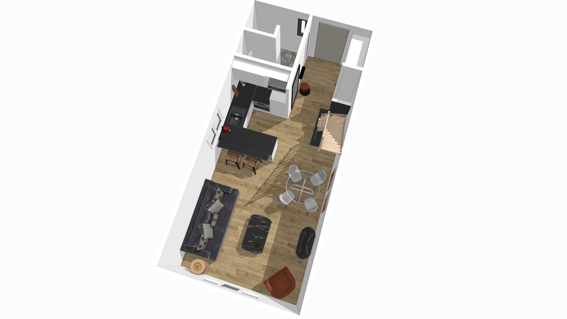 Plan 3D du Duplex