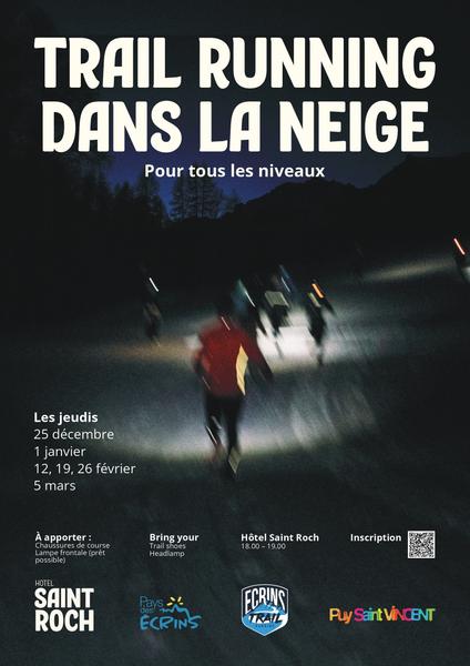 Trail running dans la neige_Puy-Saint-Vincent