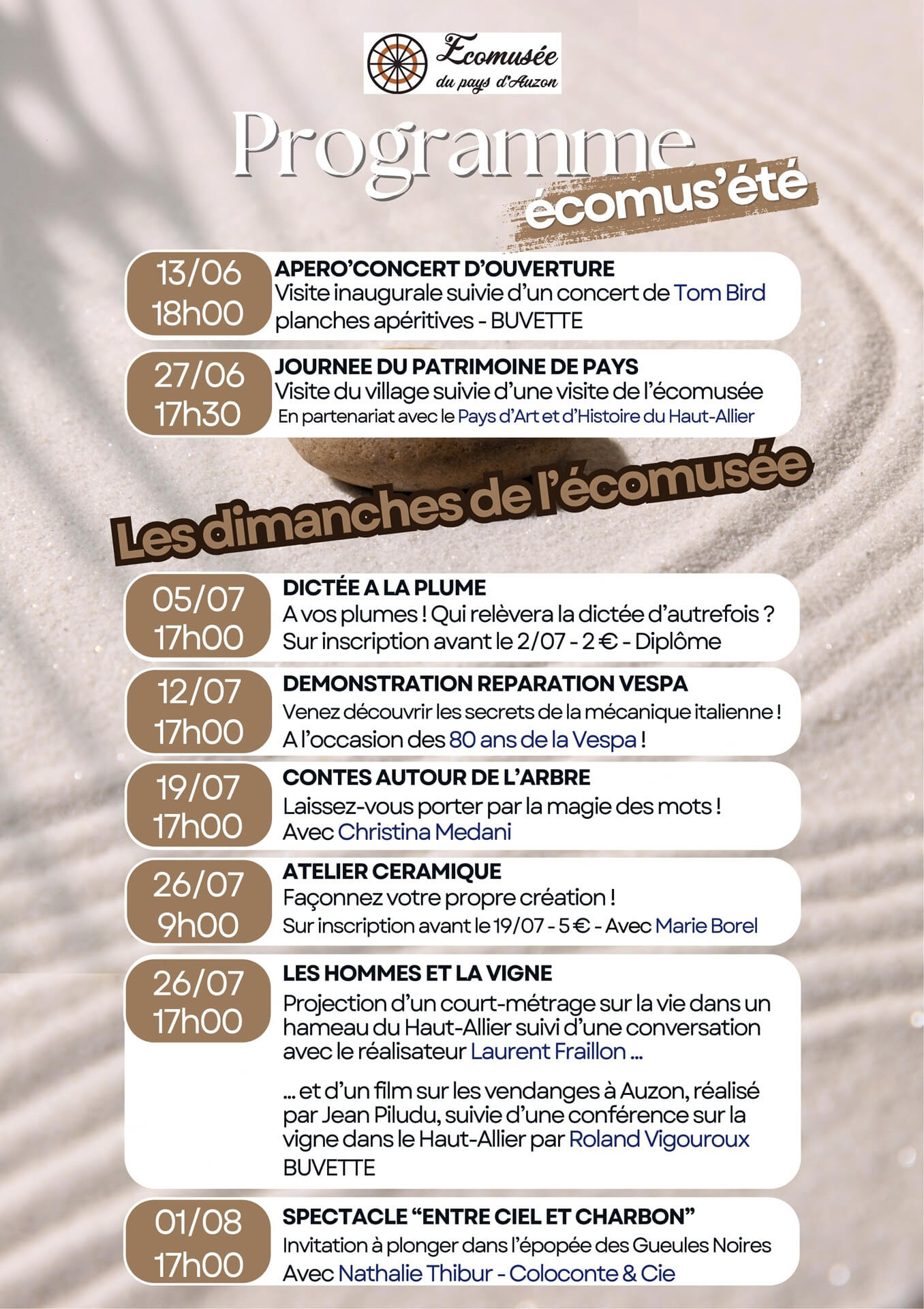 Programme ecomus'été