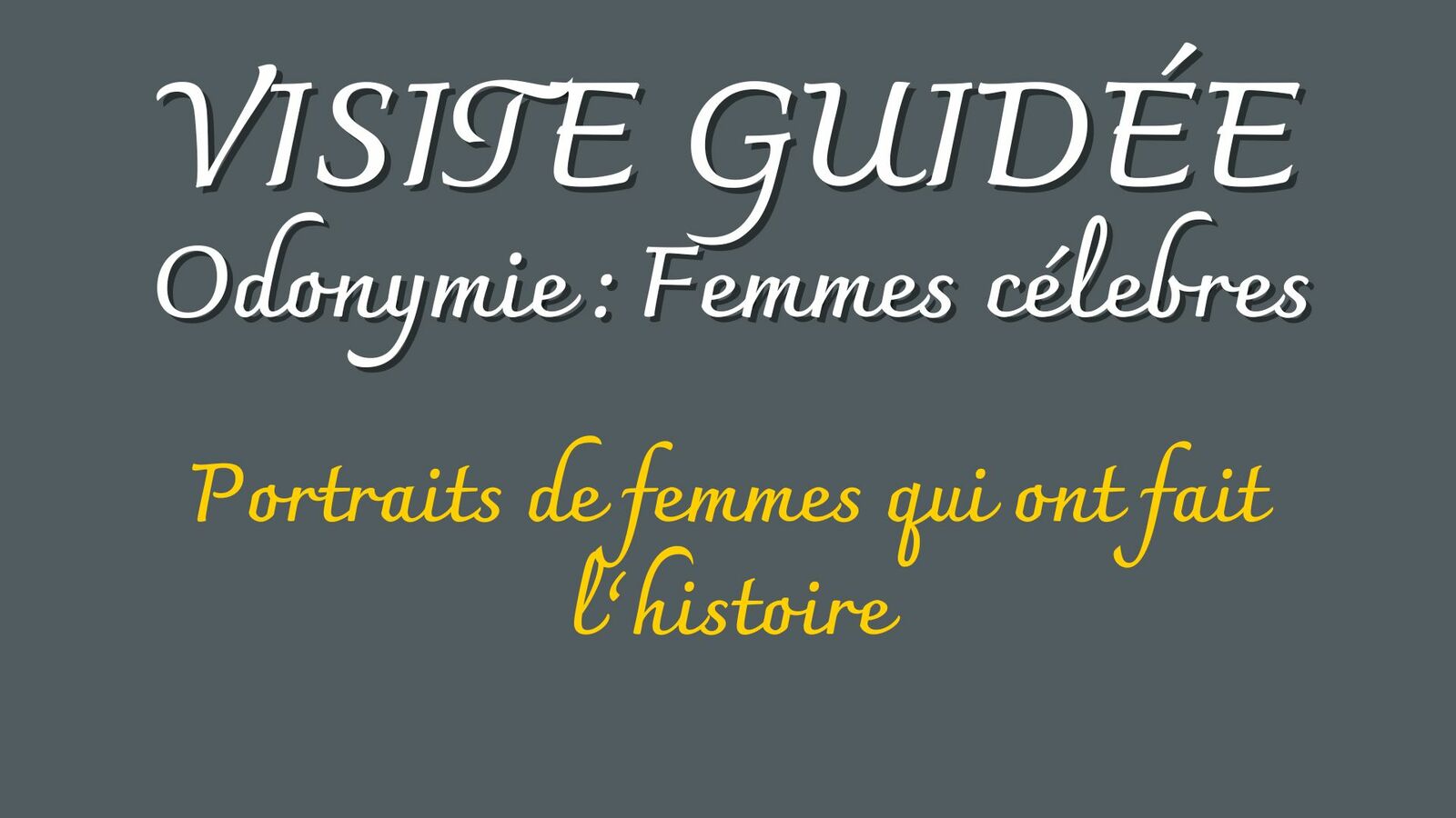 Parcours guidée "Odonymie : Les femmes célèbres dans l’espace public martinérois" par les élèves du club "Histoire mémoire" du collège Henri Wallon